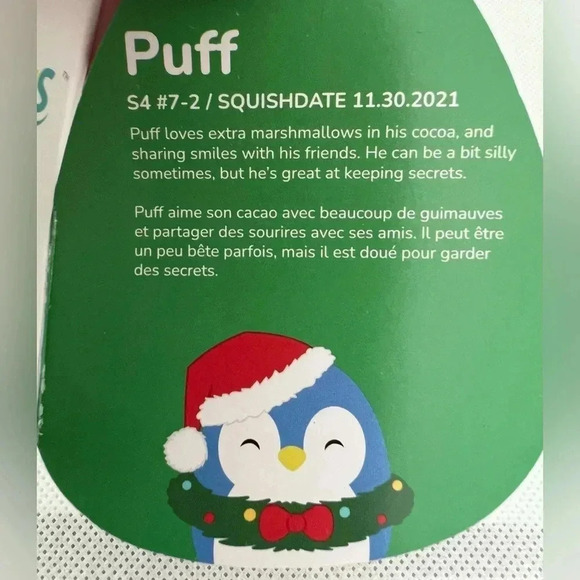 KELLYTOY | Squshmallows mini- Puff, the penguin plush - Picture 7 of 12